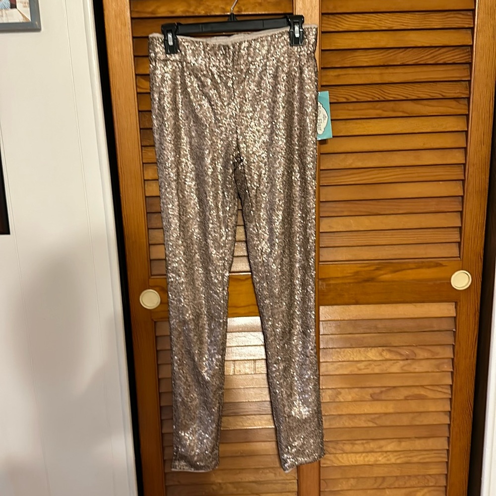 FILLY FLAIR GOLD SEQUIN PANTS